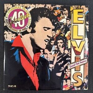 2 LP Pink Color Elvis Presley 40 Greatest Vinyl Rare Find Excellent Epic  Record